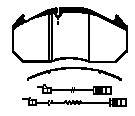 ON FREN BALATA MERCEDES O403 O404 OTOBUS (FISLI) / (94 )