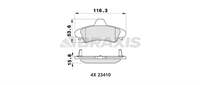 ARKA FREN BALATASI MONDEO II 1.6I 16V 1.8I ZH18RKA / ZH18RKB 1.8TD 2.0 (ZH20ENGA) ABSLI 9 / 96 11 / 00