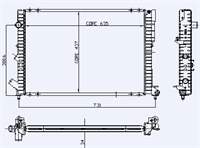 MOTOR RADYATOR LAGUNA 1,8 RN / RT / RXE 2,0 RT / RXE 2,2 D RN / RT / RXE (1 SIRA ALB SISTEM) (635X439X34)