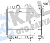 MOTOR RADYATORU 4 SIRA SUPER BAKIR PEUGEOT KARSAN J9 2.8D 04> (ISUZU MOTORLU) (194599)