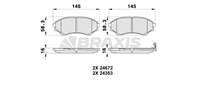 ON FREN BALATASI MAZDA 4×4 B 2500 RANGER 02>06 2,5TD / 3,0TD 06>12