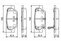 ARKA FREN BALATASI PABUC EGEA 1.3D / 1.4 / 1.6 FIAT 500L 0.9 / 1.3D