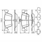 ARKA FREN BALATASI GALAXY III 1.5.  2.0. 2.0 TDCI. 2.0 2015> MONDEO V 1.0 . 1.5. 1.5 TDCI. 1.6 TDCI HONDA CIVIC 2017>