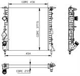 MOTOR RADYATOR CLIO KANGOO 1,2I (2 SIRA AL+PL) / (430X378X23,5)