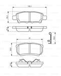 ARKA FREN BALATASI OUTLANDER 2.0 2.4 4×4 03-11 LANCER 03-11