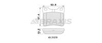 FREN BALATASI ARKA V-CLASS 638/2 97>03 VITO 638 97>03 , P406 P605 P607 95>08