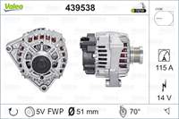 ALTERNATOR (14V 115A) SMART FORFOUR (454) 04>06 MITSUBISHI COLT VI 04>08