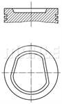 PISTON+SEGMAN (77,01mm 0,50) CORDOBA IBIZA II / III FELICIA I / II OCTAVIA GOLF III POLO VENTO 1,6 AEA AEE AHS ALM 92>04