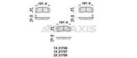 ARKA FREN BALATASI PAJERO PININ1.8 2.0 GDI 99>06 GALANT 1.8 2.0 92>06