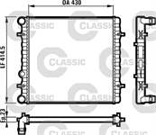 MOTOR RADYATORU ( ESKI KOD ) ( 430×414,5X23 ) BORA LEON GOLF IV 99>06 TOLEDO 00>02 OCTAVIA 99>08 1,4I / 1,6I MANUEL