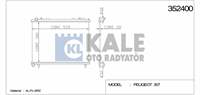 MOTOR RADYATORU P307 C4 MANUEL EW10A (2,0 16V) OLCU: (378*538*26) / (01 06)