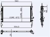 MOTOR SU RADYATORU TRANSIT 2,2TDCI / 2,4TDCI 06>09 KLIMASIZ MANUEL (1 SIRA ALB)