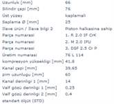 MOTOR PISTON+SEGMAN CLIO SYMBOL KANGOO MODUS THALIA (PIM CAPI 25MM) (1,5DCI K9K EM) [(76MM STD)