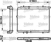 SU RADYATORU P307 P206 C4 C4 (B7) DS4 XSARA II XSARA PICASSO (TU5JP4)1,6 16V OTOMATIK P206 TU3JPOLCU: (378*562*27)