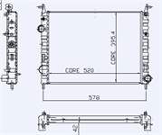 MOTOR RADYATORU ALBEA 1,3JTD KLIMALI (2 SIRA ALB SISTEM) / (520X395X42)