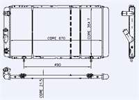 MOTOR RADYATOR R21 OPTIMA MANAGER CONCORDE (1 SIRA CU+PL) / (670X355X21,5)