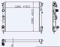 MOTOR RADYATORU KANGOO 1,4 / 1,5DCI CLIO 1,5DCI / 1,9DTI LOGAN 1,4 / 1,6MPI THALIA 1,4 / 1,6 (1 SIRA ALB SISTEM) / (478,5X412,5X26)