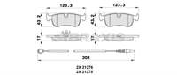 ARKA FREN BALATASI P806 EVASION 2.0 / 1.9 SVTD / 2.1SRTD / SVTD (ARKA DISKLI FREN)