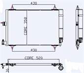 KLIMA RADYATORU (KONDANSER) PARTNER II BERLINGO II XSARA II XSARA PICASSO DW8 / DW8B (1.9DIZEL) 02> (1 SIRA ALB SISTEM)